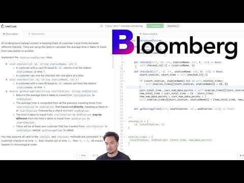 Facebook Software Engineer Takes on a Bloomberg Coding Interview!